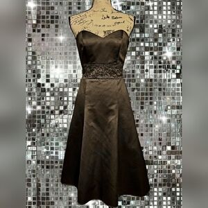 David's Bridal | Dresses | Y Neck Satin Dress | Poshmark